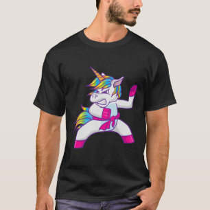 Camiseta Ninja Unicorn Karate Taekwondo Kung Fu Lutando Un