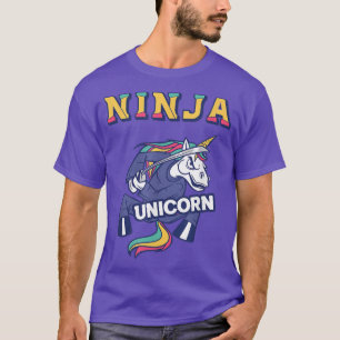 Camiseta Ninja Unicorn Karate Unicorn Kickboing Arte Marcia