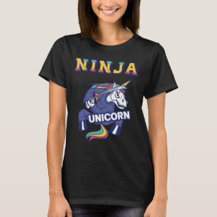 Camiseta Ninja Unicorn Karatê Unicórnio Kickboxing Artes Ma