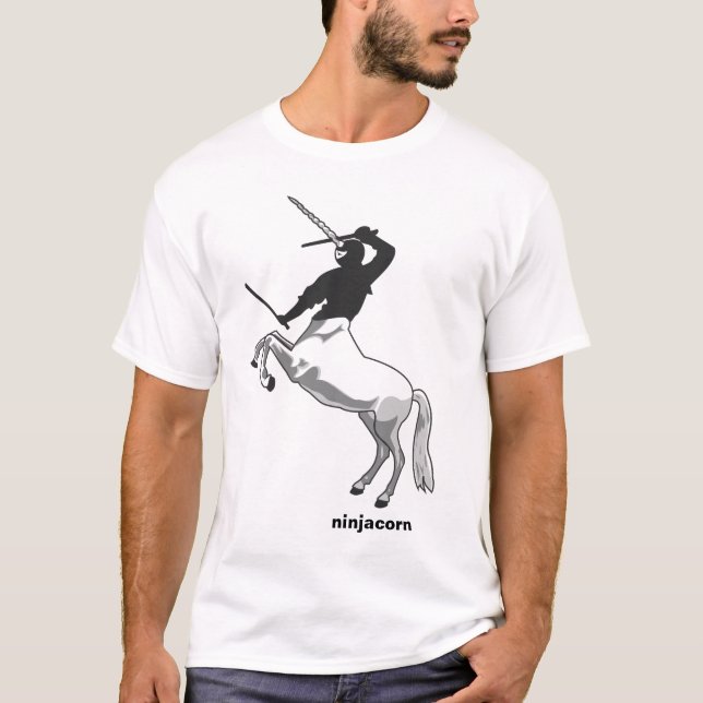 Camiseta Ninja/unicórnio - Ninjacorn (Frente)