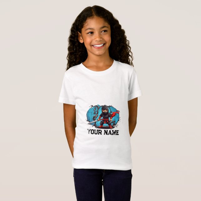 Camiseta Ninja Warrior Cartoon (Frente Completa)