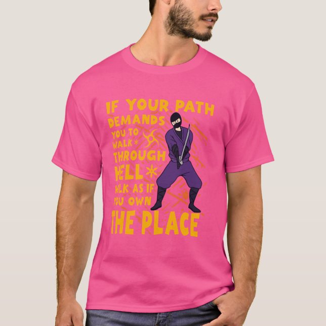 Camiseta Ninja Warrior Funny (Frente)