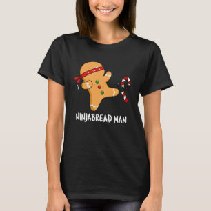 Camiseta Ninjabread Man Funny Gingerpão Pun Dark BG