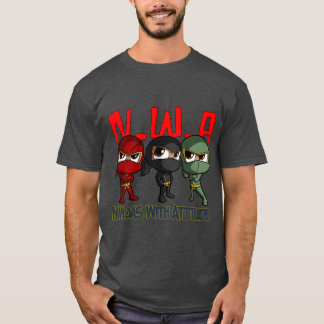 Camiseta Ninjas com atitude de camisa-T