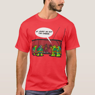 Camiseta Ninjas Engraçados Tartaruga Hilária Armadilha Rato