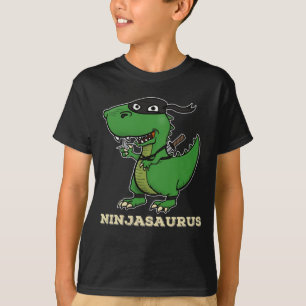 Camiseta Ninjasaurus - Engraçado Dinossauro Ninja T Rex Par