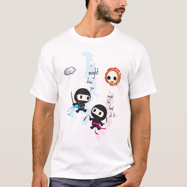 Camiseta ninjoo: eu pude beijá-lo… (Frente)