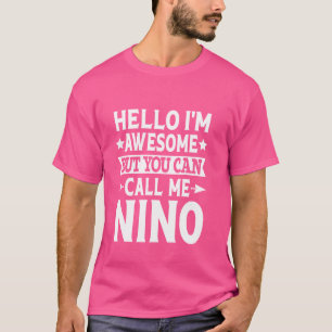 Camiseta Nino Surname Me Chame De Sobrenome Da Equipe Nino