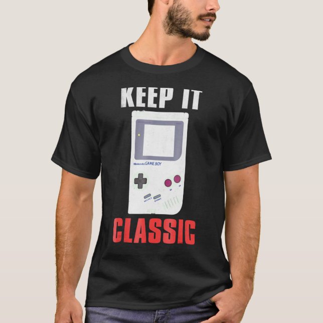 Camiseta Nintendo Game Boy Mantenha-O Gráfico De Jogadores  (Frente)