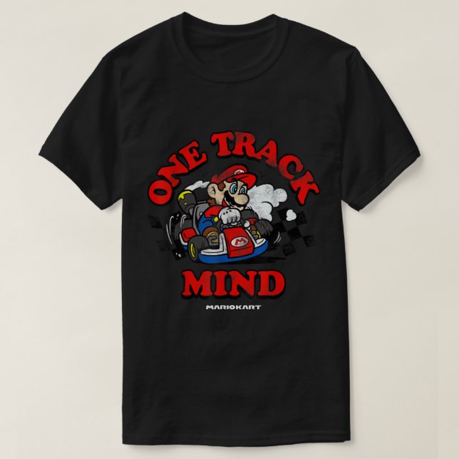Camiseta Nintendo Mario Kart - Um Gráfico da Mente de Rota (Frente do Design)