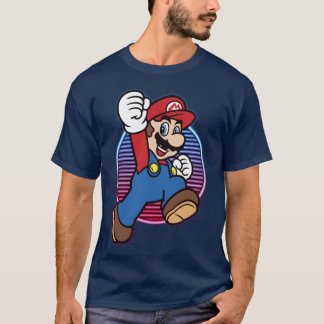 Camiseta Nintendo Super Mario Neon Power Jump Hero divertid