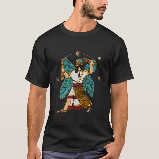 Camiseta Ninurta Espiros Assírios Antiga Síria Assur Sumer (Frente)