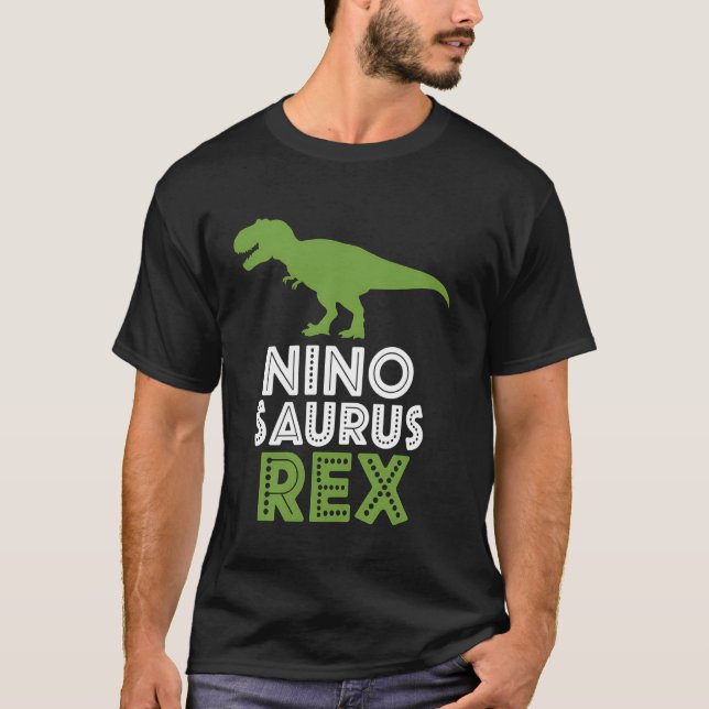 Camiseta Nio Saurus Rex Funny Dinosaur Boys (Frente)