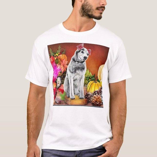 Camiseta Nipper, O Cachorro RCA, Ação de Graças (Frente)