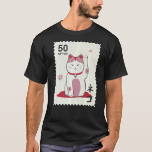 Camiseta Nippon Japão 20 Selo Japonês Gato de Aceno Japonês