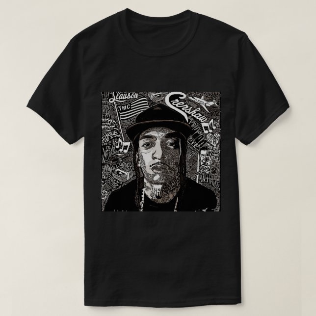 Camiseta Nipsey Hussle Rapper (Frente do Design)