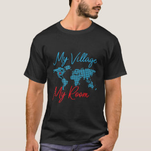 Camiseta Nirvana World Map Village América