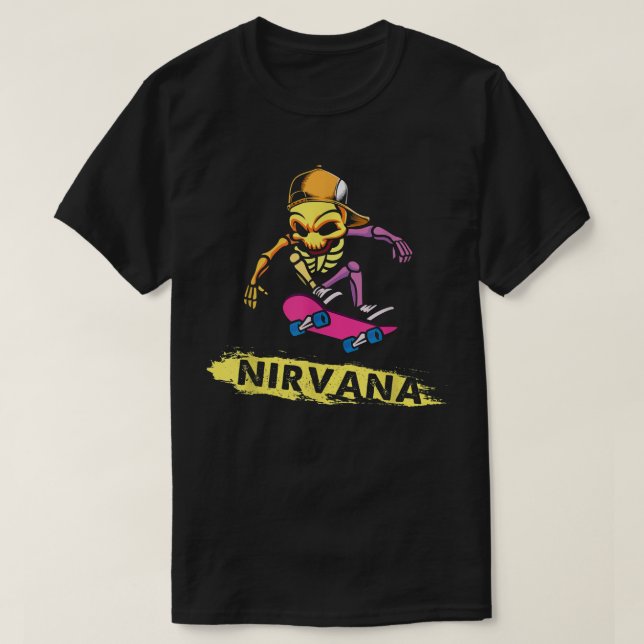 Camiseta Nirvanas Skateboard Skelton  (Frente do Design)