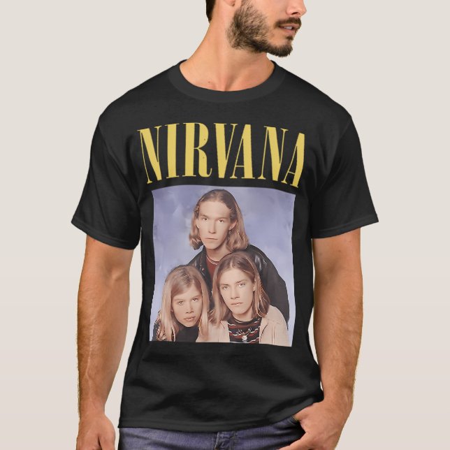 Camiseta Nirvanson Meme Engraçado de Paródia Incorreta (Frente)