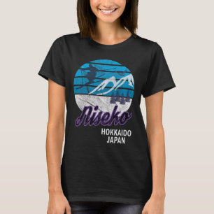 Camiseta Niseko Ilha Hokkaido Japão Estação de Esqui Snowbo