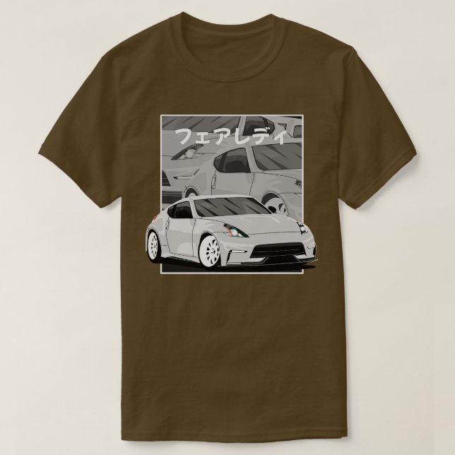Camiseta Nissan 370z z 34 nismo Histórias em quadrinhos jap (Frente do Design)