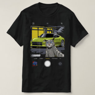 Camiseta Nissan 400z Selfie Cat