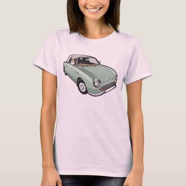 Camiseta Nissan Figaro Emerald Green (Frente)