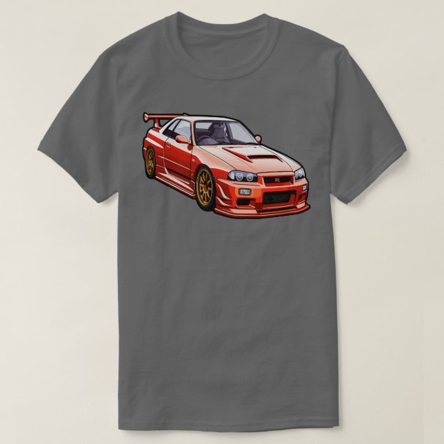 Camiseta Nissan R33 GTR (Frente do Design)