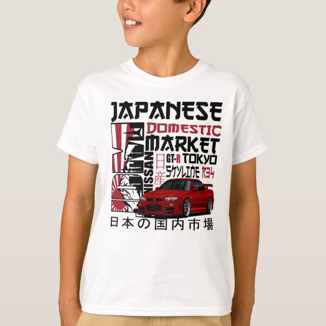 Camiseta Nissan Skyline GTR 34 Car (Frente)