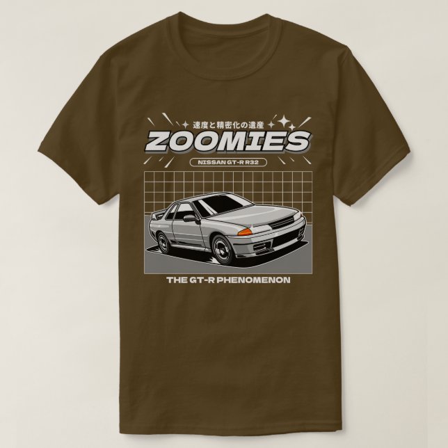 Camiseta Nissan Skyline GTR R32 (Frente do Design)