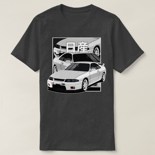 Camiseta Nissan Skyline Gtr r33 Histórias em quadrinhos Jap (Frente do Design)