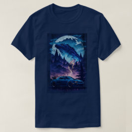 Camiseta Nissan Skyline R34 Blue Godzilla Sports Car