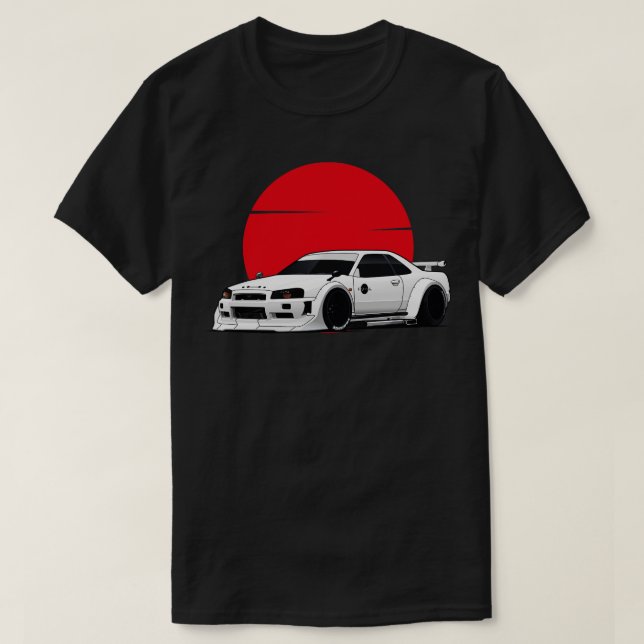 Camiseta Nissan Skyline R34 GTR (Frente do Design)