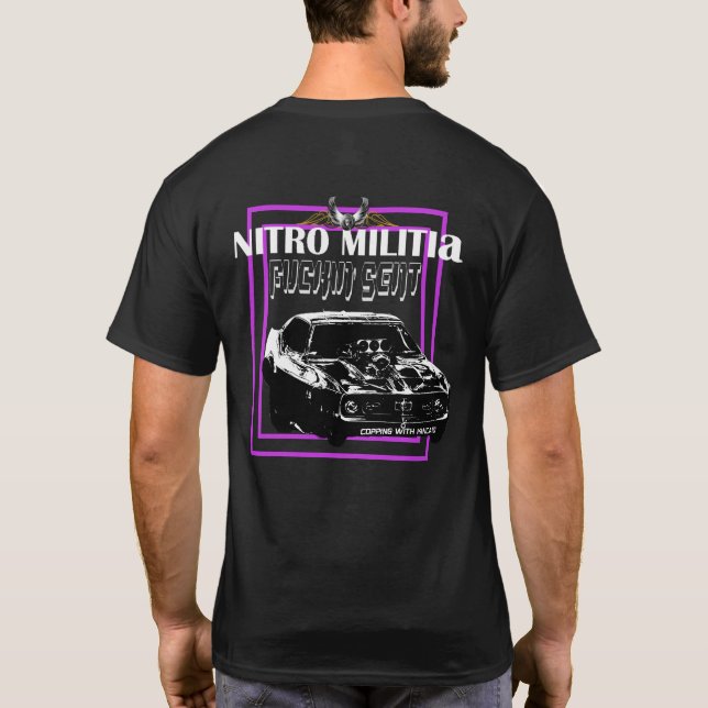 Camiseta NITRO MILITIA de algodão preto #2 (Verso)