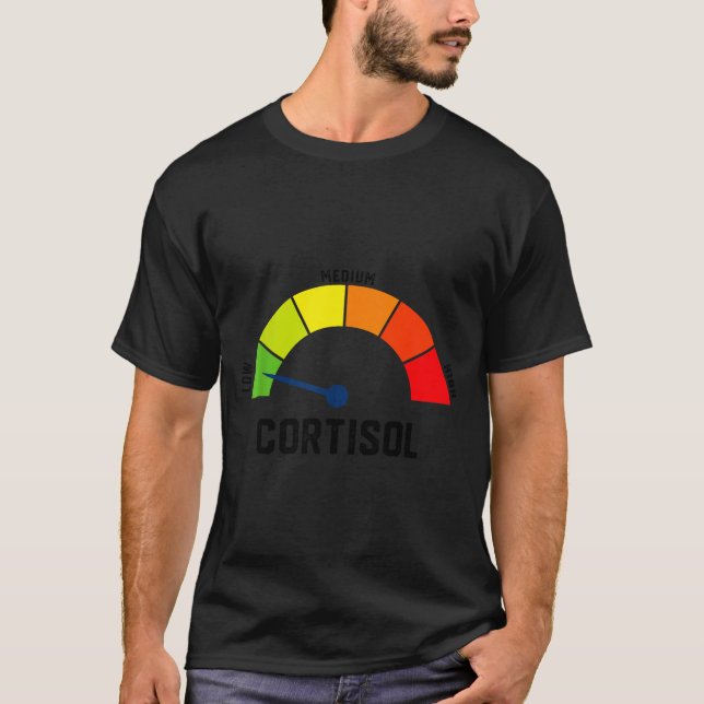Camiseta Níveis baixos de cortisol v meme  (Frente)