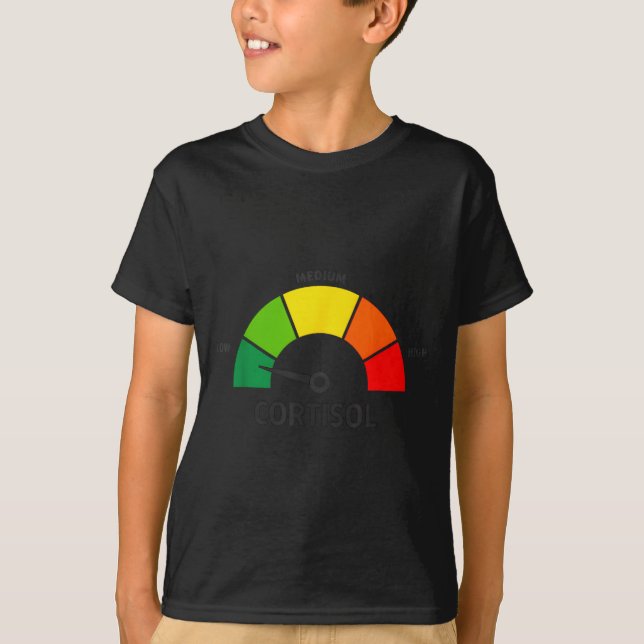 Camiseta Níveis baixos de cortisol v meme  (Frente)