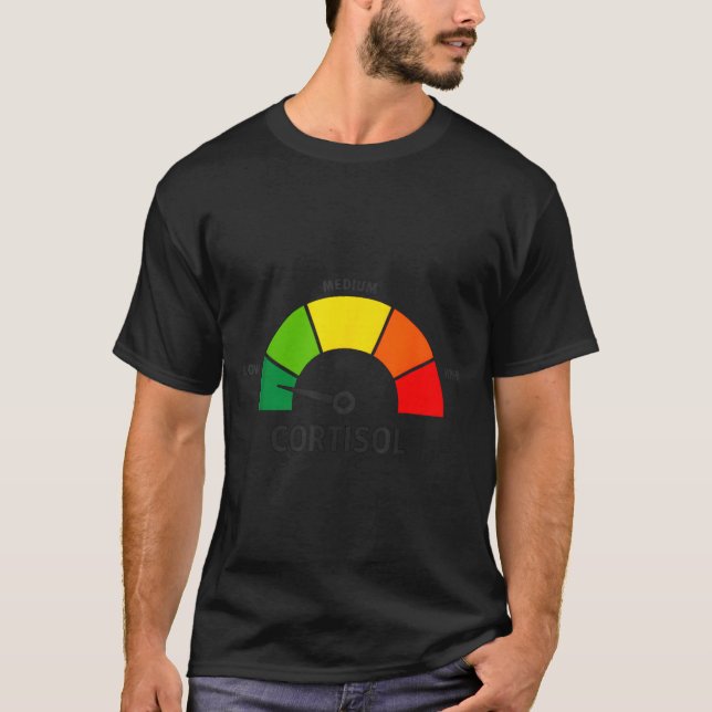 Camiseta Níveis baixos de cortisol v meme (Frente)