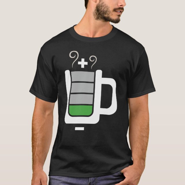 Camiseta Níveis de café críticos (Frente)