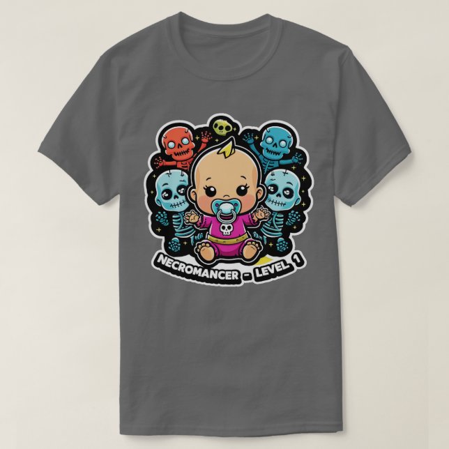 Camiseta Níveis Necromânticos (Frente do Design)