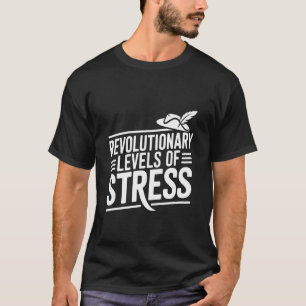 Camiseta Níveis Revolucionários de Humor Patriota Estressad