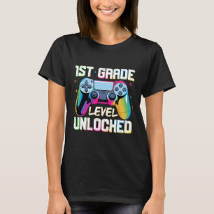 Camiseta Nível 1ª Série Desbloqueado Volta às Aulas Primeir