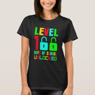 Camiseta Nível 100 Dia De Escola Desbloqueado Jogos Gamer F