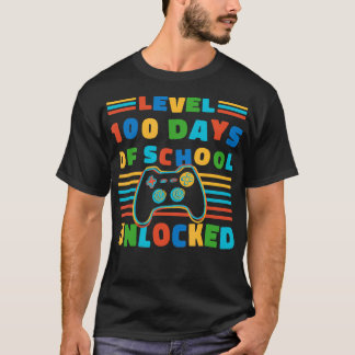 Camiseta Nível 100 dias de escola desbloqueada 100º dia