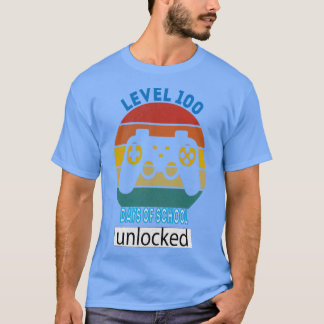 Camiseta nível 100 dias de escola desbloqueada 27