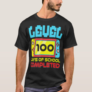 Camiseta Nível 100 Dias De Gama De Videos games Concluídos 