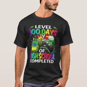 Camiseta Nível 100 Dias De Gamer Boys Completados Com Segu