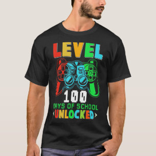 Camiseta Nível 100 Dias De Jogo De Jogador Desbloqueado Da
