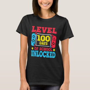 Camiseta Nível 100 Dias De Jogo De Jogador Desbloqueado Da