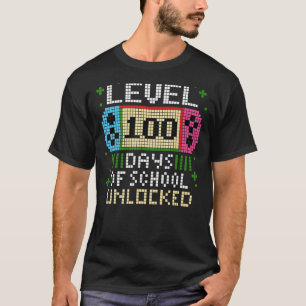 Camiseta Nível 100 Dias De Jogo De Jogador Desbloqueado Da