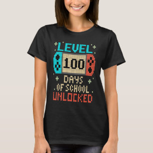 Camiseta Nível 100 Dias De Jogo De Jogador Desbloqueado Da